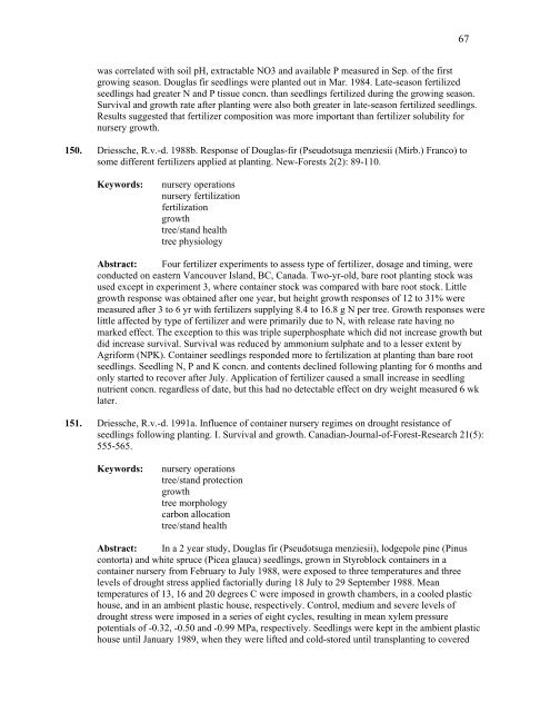 IntensIve sIlvIculture - Forest Science Labs - Research Network ...