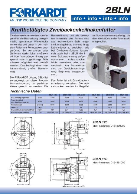 PDF-Datenblatt (100 KB) - Forkardt