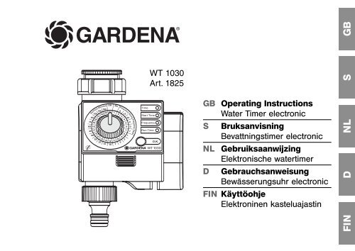 OM, Gardena, Water Timer electronic, Art 01825-28, 2007-04
