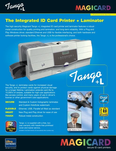 The Integrated ID Card Printer + Laminator - Galaxy Control Systems