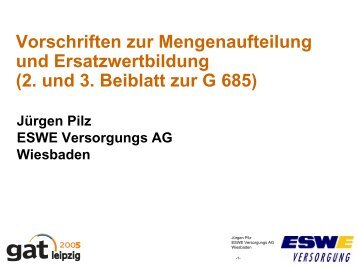 2. und 3. Beiblatt zur G 685 - gat