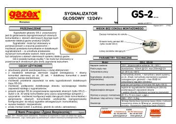Sygnalizator głosowy GS-2 - Gazex