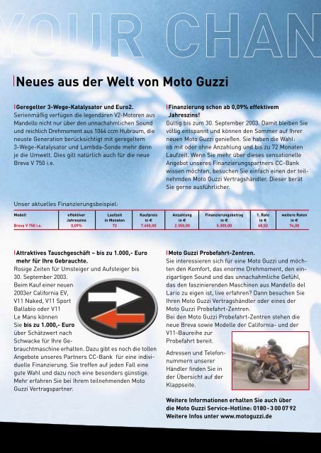 MOTO GUZZI 2003 - Das Moto Guzzi Portal