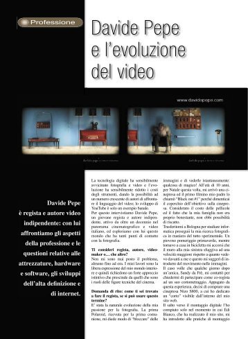 Davide Pepe e l'evoluzione del video - Fotografia.it