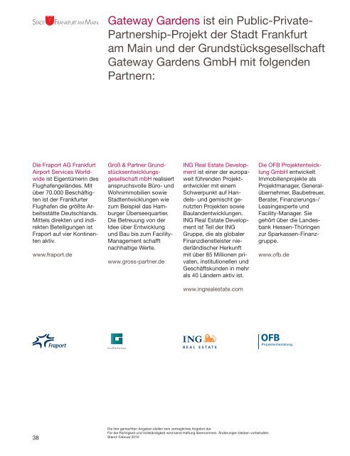 Gateway Gardens Quartiersbroschüre(pdf) - Flughafen Frankfurt