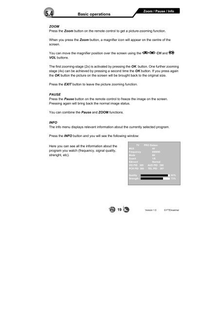 DVB-T Receiver IRD 410T - FTE Maximal