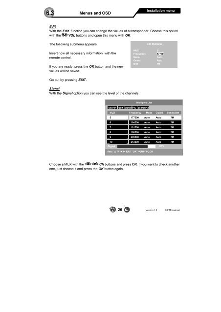 DVB-T Receiver IRD 410T - FTE Maximal