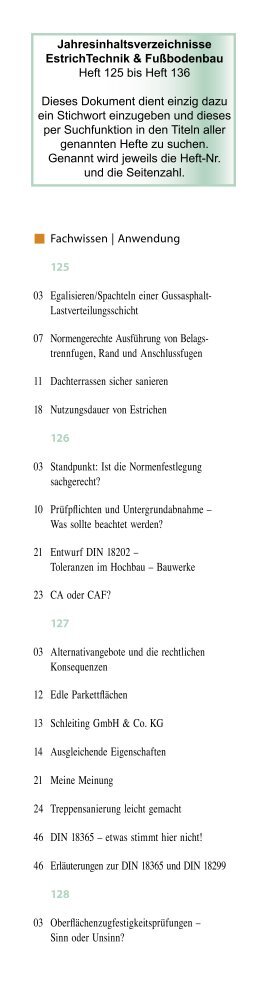 E inhaltsverzeichnis Übersicht für WWW.indd - EstrichTechnik