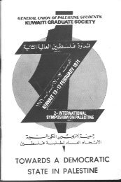 Towards a Democratic State in Palestine -1970 - Conference of the ...