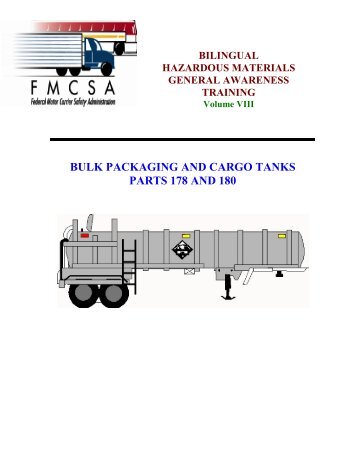 Bulk Packaging and Cargo Tanks - Federal Motor Carrier Safety ...