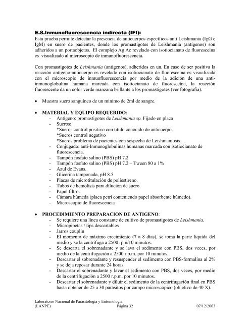 Manual de Procedimientos de Laboratorio para el