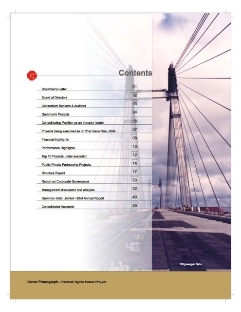 Annual Report 2004 - Gammon India