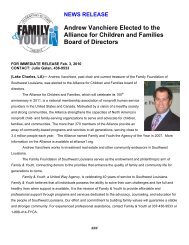 Andrew Vanchiere Elected to the Alliance for Children and Families ...