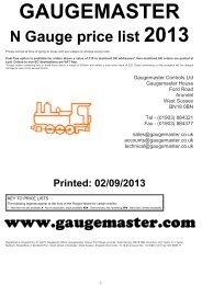 N Gauge - Gaugemaster.com