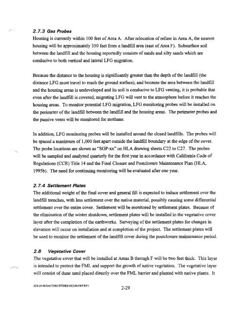 REMEDIAL ACTION WORK PLAN OPERABLE UNIT 2, LANDFILL ...