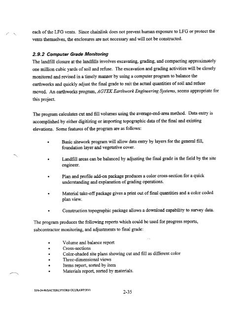 REMEDIAL ACTION WORK PLAN OPERABLE UNIT 2, LANDFILL ...