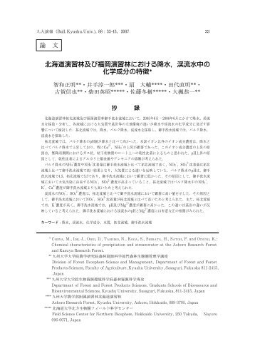 15 - 九州大学演習林