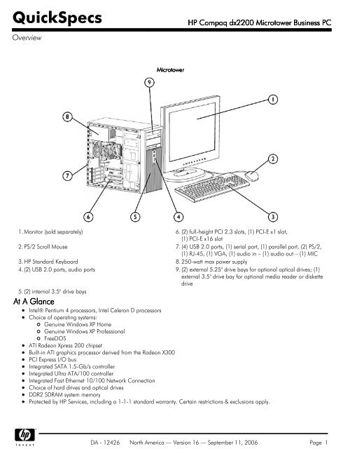 HP Compaq dx2200 Microtower Business PC - static.highspeedb...