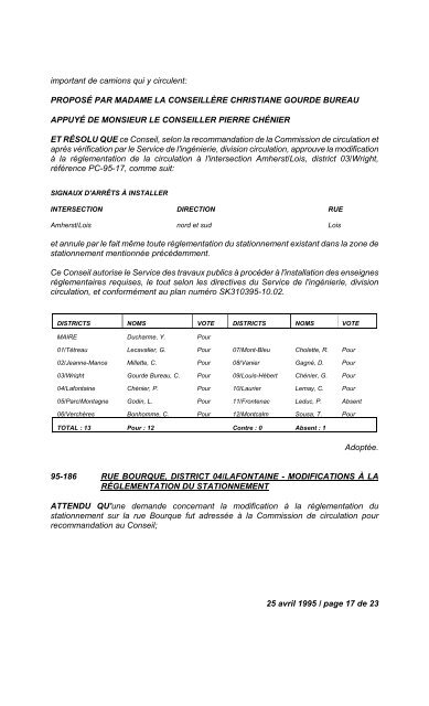 17 janvier 1995 / page 1 de 14 N U M É R O   1 ... - Ville de Gatineau