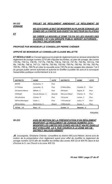 17 janvier 1995 / page 1 de 14 N U M É R O   1 ... - Ville de Gatineau