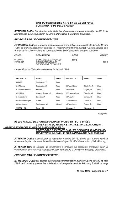 17 janvier 1995 / page 1 de 14 N U M É R O   1 ... - Ville de Gatineau