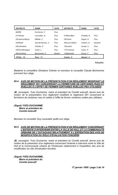 17 janvier 1995 / page 1 de 14 N U M É R O   1 ... - Ville de Gatineau