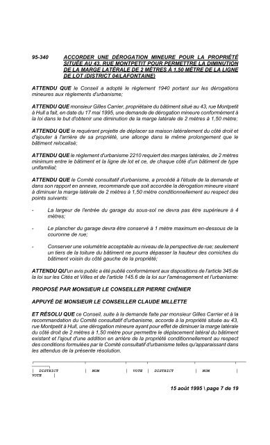 17 janvier 1995 / page 1 de 14 N U M É R O   1 ... - Ville de Gatineau