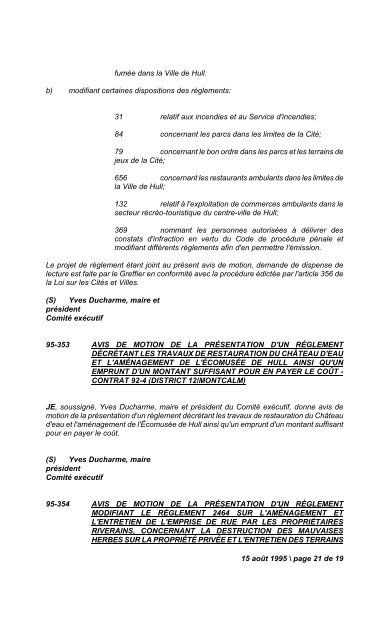 17 janvier 1995 / page 1 de 14 N U M É R O   1 ... - Ville de Gatineau