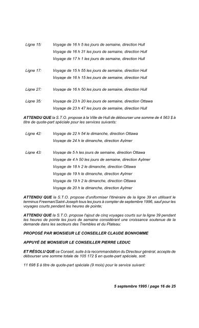 17 janvier 1995 / page 1 de 14 N U M É R O   1 ... - Ville de Gatineau