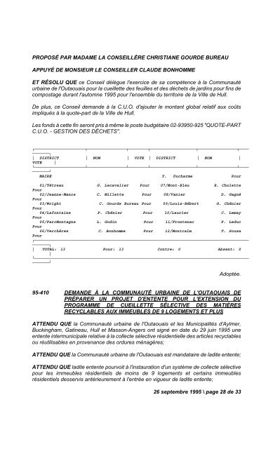 17 janvier 1995 / page 1 de 14 N U M É R O   1 ... - Ville de Gatineau