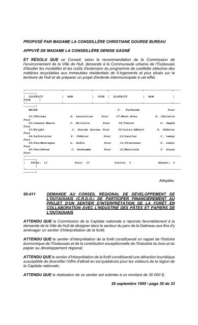 17 janvier 1995 / page 1 de 14 N U M É R O   1 ... - Ville de Gatineau