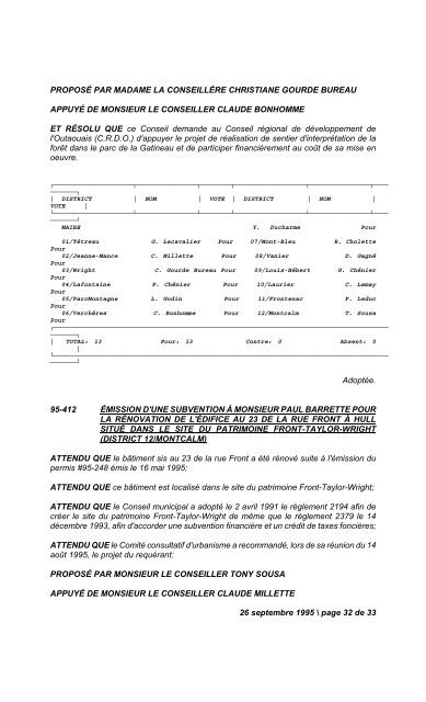 17 janvier 1995 / page 1 de 14 N U M É R O   1 ... - Ville de Gatineau