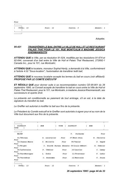 17 janvier 1995 / page 1 de 14 N U M É R O   1 ... - Ville de Gatineau