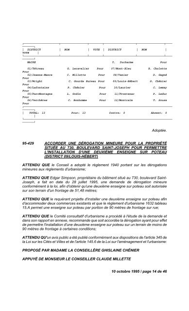 17 janvier 1995 / page 1 de 14 N U M É R O   1 ... - Ville de Gatineau