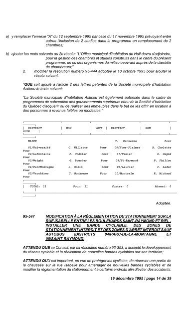 17 janvier 1995 / page 1 de 14 N U M É R O   1 ... - Ville de Gatineau