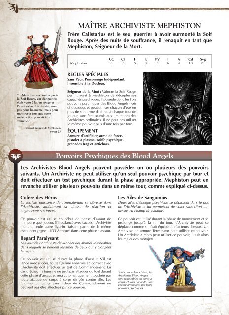 Codex Fr - Games Workshop