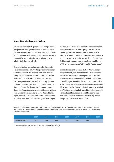 Jahresbericht 2009 - Presse - DPMA