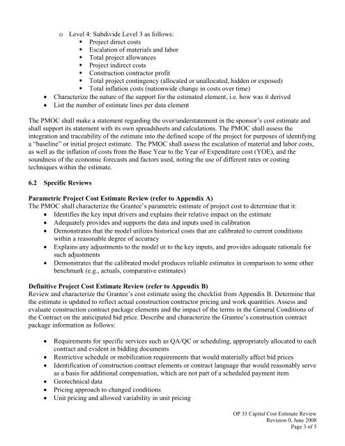 FTA Oversight Procedures - Federal Transit Administration - U.S. ...