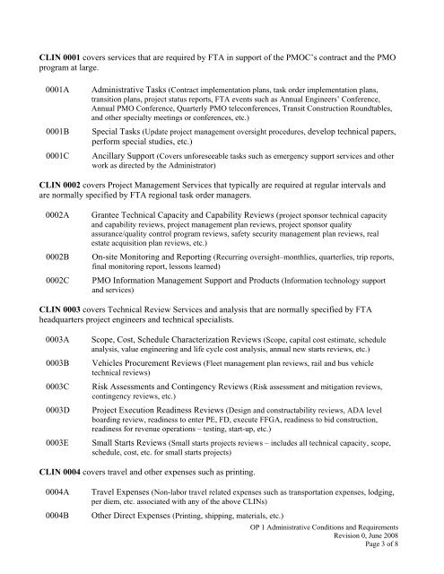 FTA Oversight Procedures - Federal Transit Administration - U.S. ...