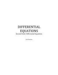 DIFFERENTIAL EQUATIONS