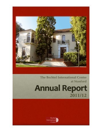 2011/12 - Bechtel International Center - Stanford University
