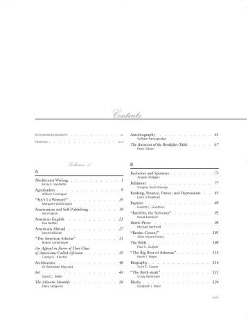 Table of Contents - Gale