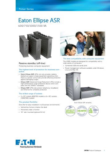 Eaton Ellipse ASR UPS Product Brochure - Fusion Power System