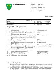 Protokoll 2009 - Frosta kommune