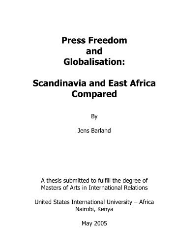 Press Freedom and Globalisation - International Press Institute
