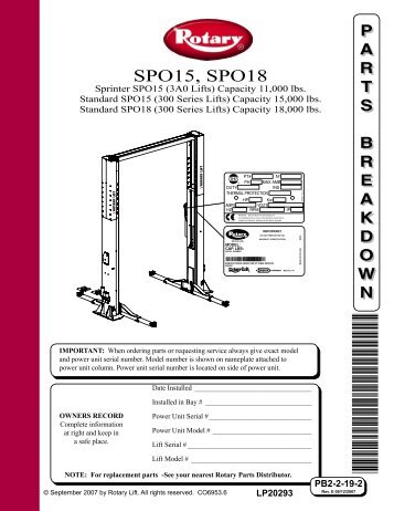 ROTARY SPO15 - 18 PARTS BREAKDOWN.pdf - Atlantic Auto ...