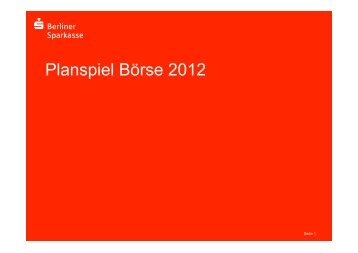 Planspiel Börse 2012 - Blog der Berliner Sparkasse