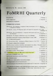 FoMRHI Quarterly