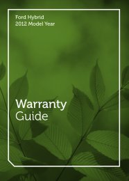 Warranty Guide - Ford ESP