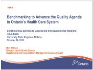 Miin Alikhan: Benchmarking to Advance the Quality Agenda in ...